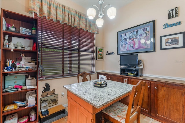 2366 Prairie Dunes, Clermont, FL 34711 - interior space featuring an inviting chandelier and light tile patterned floors
