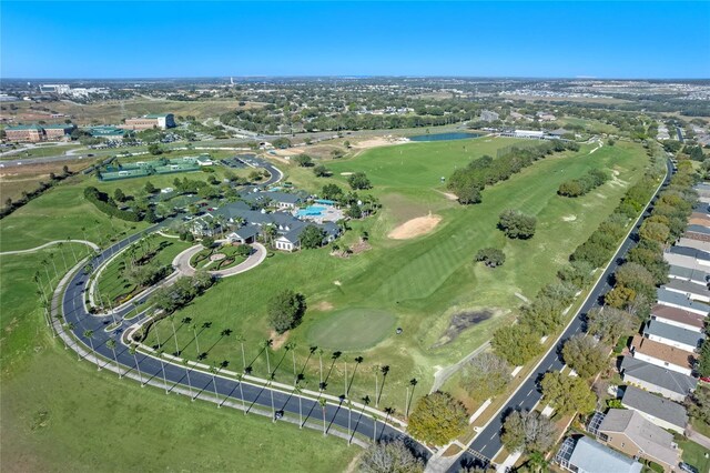 2366 Prairie Dunes, Clermont, FL 34711 - birds eye view of property with a water view and view of golf course