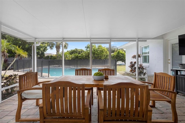 view of sunroom / solarium