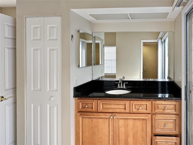 bathroom featuring vanity