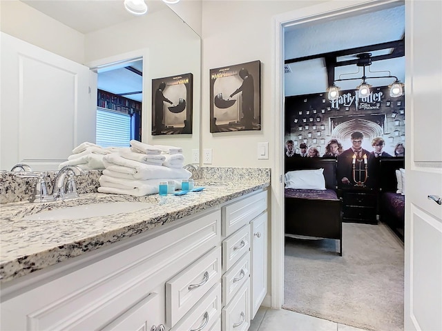 bathroom with vanity