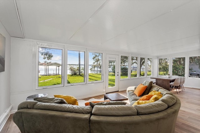 view of sunroom / solarium