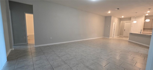 view of unfurnished living room