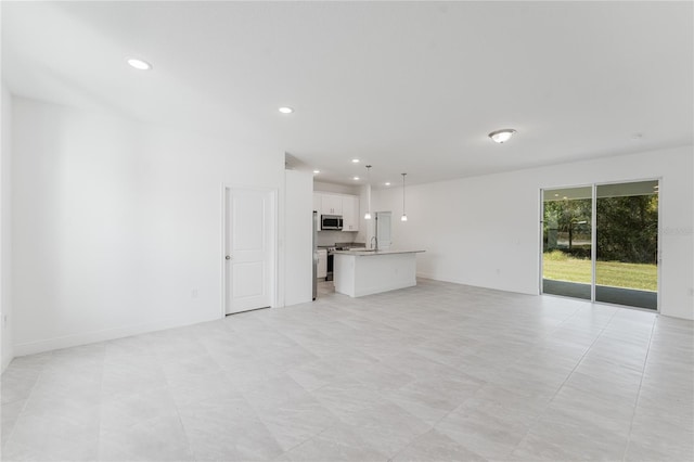 view of unfurnished living room