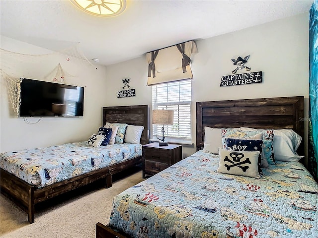 bedroom featuring carpet flooring