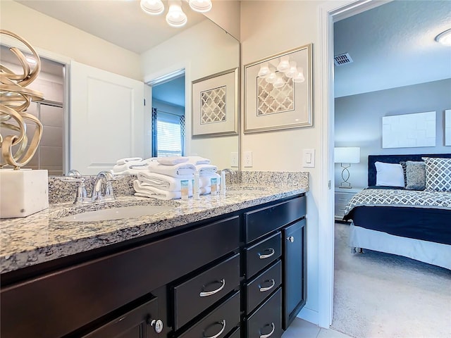 bathroom with vanity