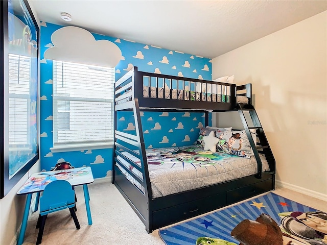 bedroom with carpet flooring