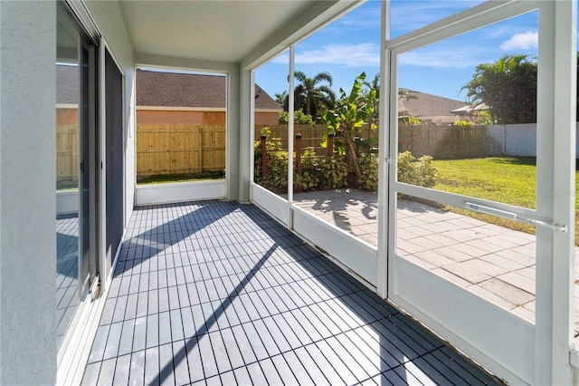 sunroom featuring plenty of natural light