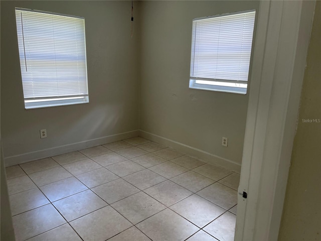 view of tiled empty room