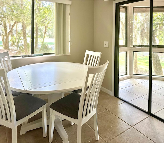 view of dining space