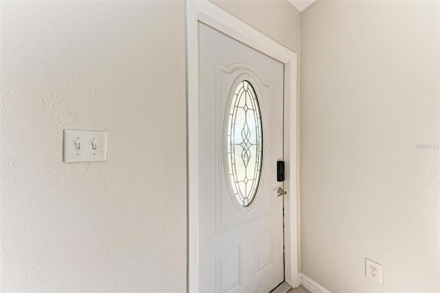 view of foyer entrance