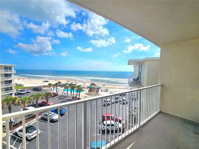 1233 S Atlantic Ave Unit 5270, Daytona Beach, FL 32118 - balcony with a view of the beach and a water view