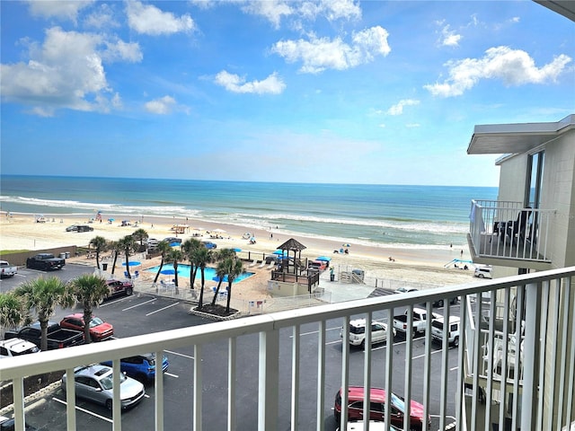 water view with a beach view