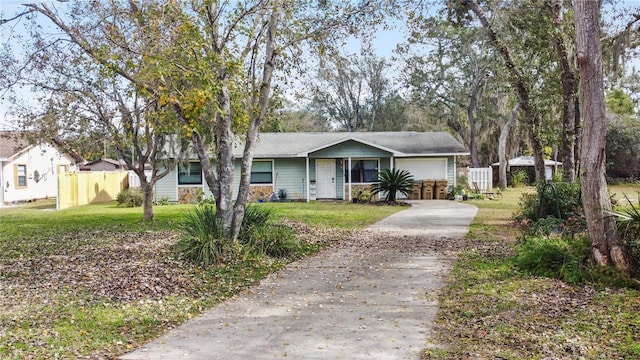 view of front of house with a front lawn and covered porch