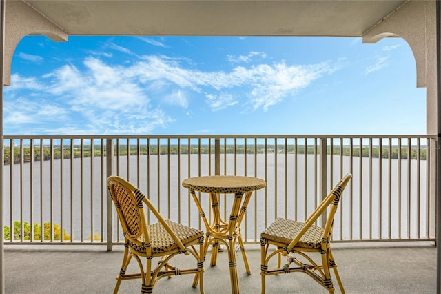 view of balcony