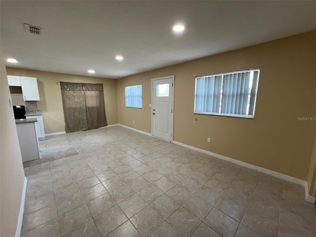 view of unfurnished living room