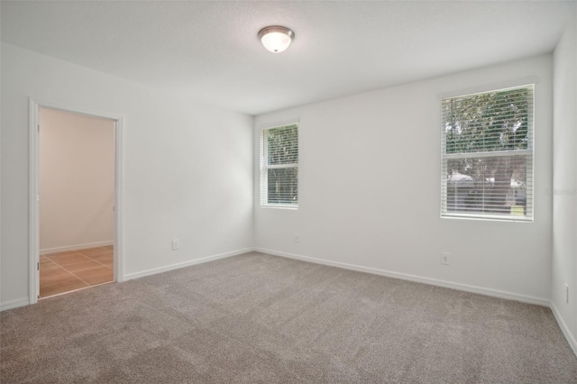 view of carpeted empty room