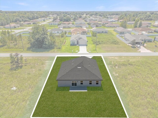 4683 SW 136th St, Ocala, FL 34473 - aerial view of residential area with property boundaries highlighted