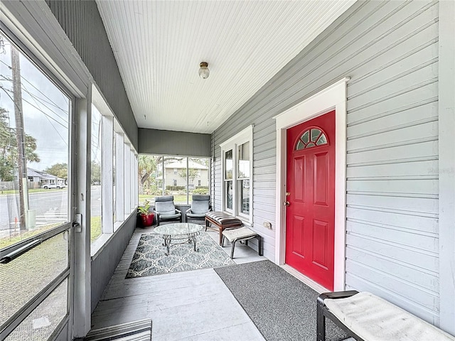 view of sunroom / solarium