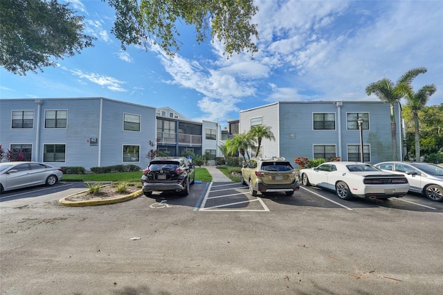 view of parking / parking lot