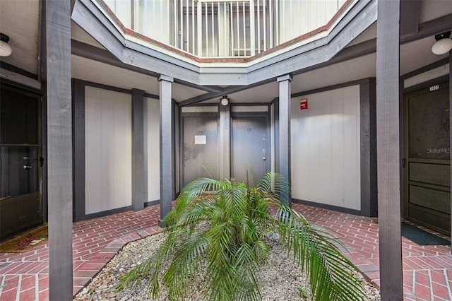 interior space featuring a balcony