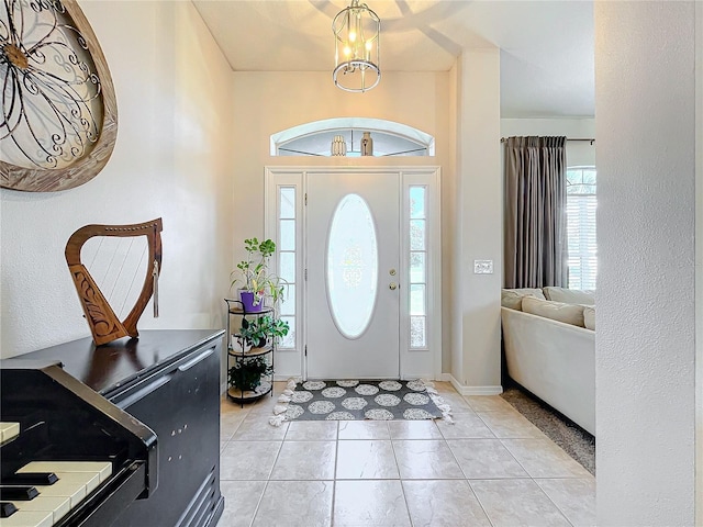 view of foyer entrance