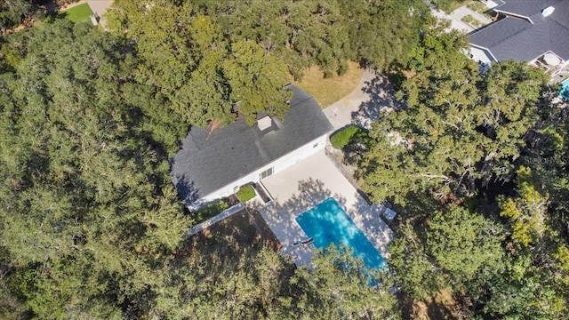 aerial view with a view of trees