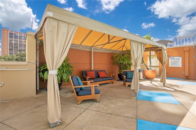 view of patio / terrace featuring outdoor lounge area