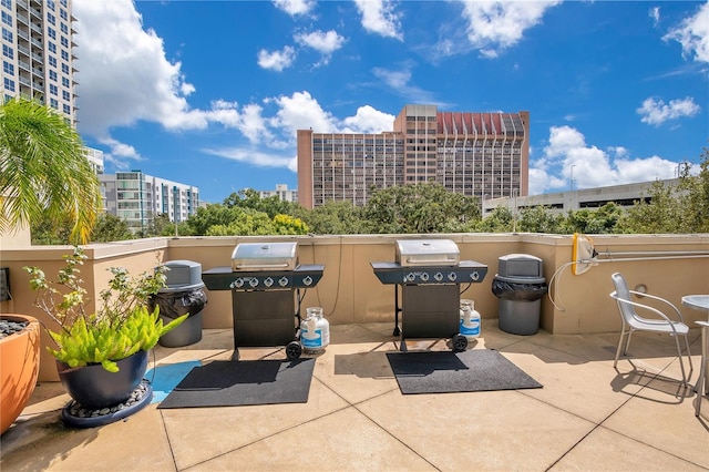 view of patio / terrace with area for grilling