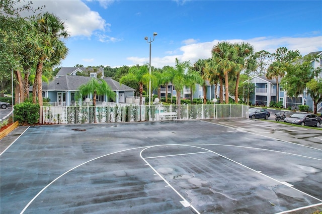 view of sport court