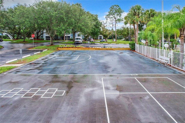 view of sport court