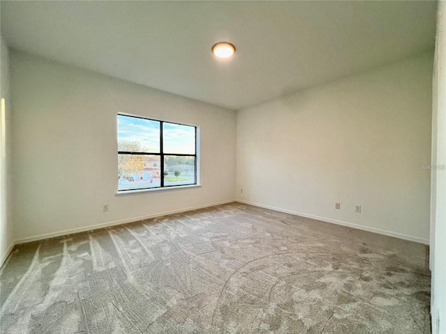 view of carpeted empty room