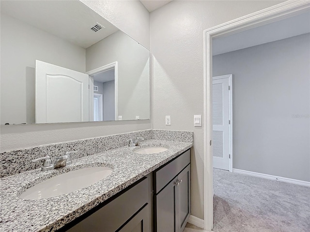 bathroom featuring vanity