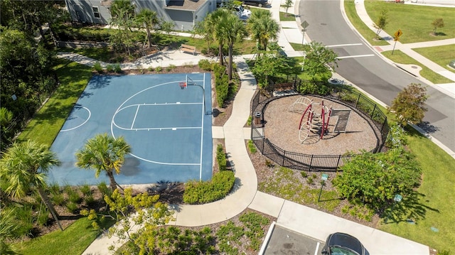 view of basketball court