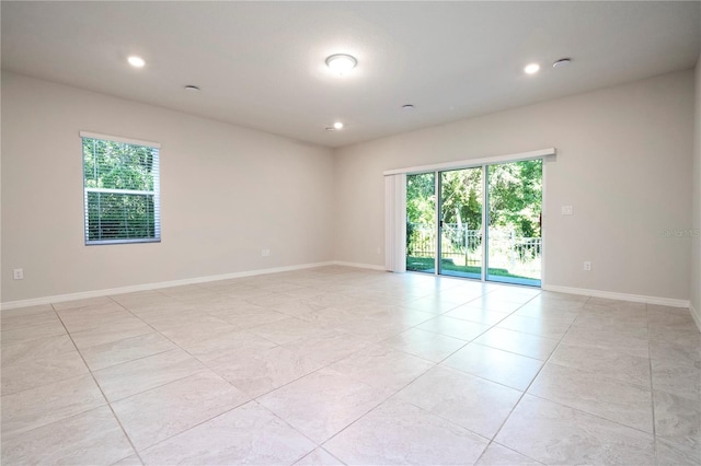 view of tiled empty room