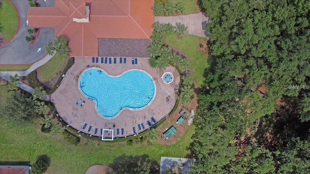 birds eye view of property