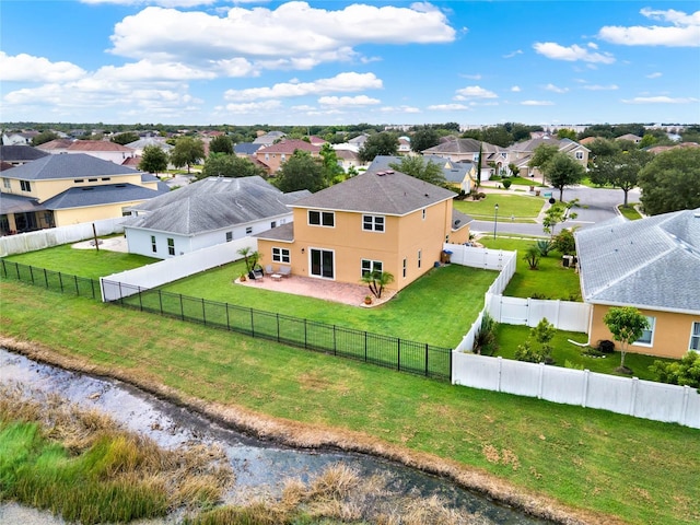 drone / aerial view featuring a residential view