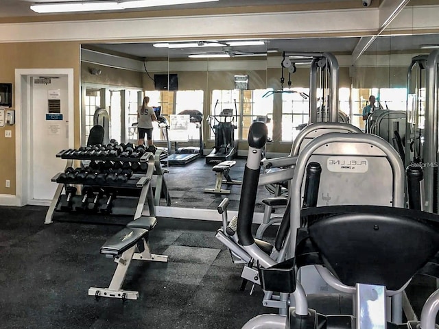 view of workout area