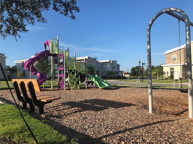 view of jungle gym