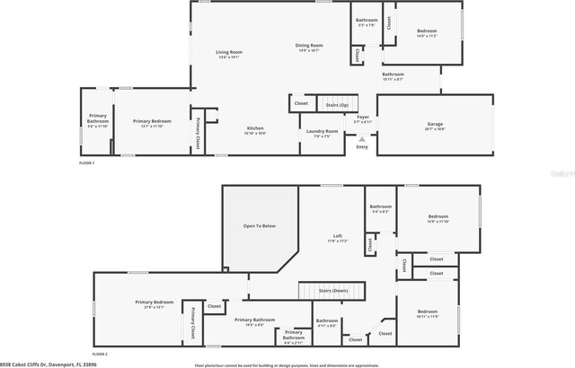 8938 Cabot Cliffs Dr, Davenport, FL 33896 - home floor plan