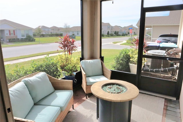 view of sunroom / solarium