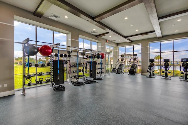 view of exercise room