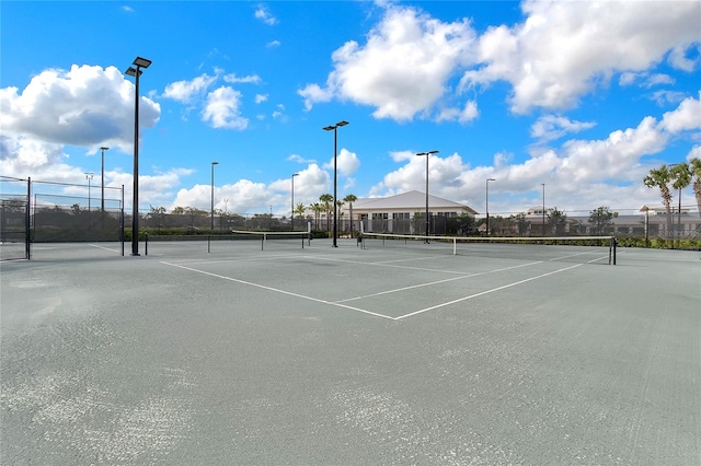 view of tennis court