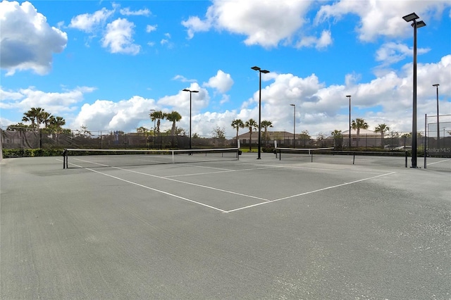 view of sport court