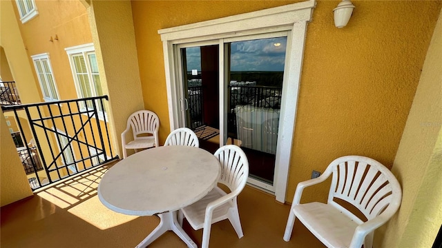 view of balcony