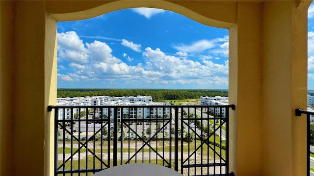 view of balcony