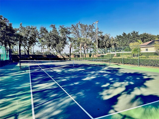 view of tennis court