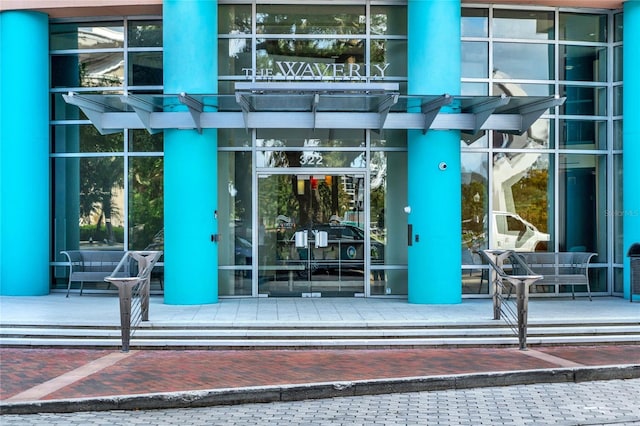 view of exterior entry