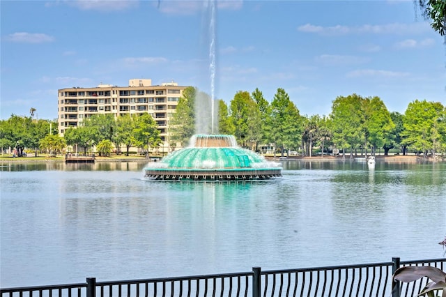 view of water feature