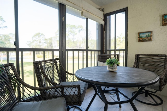view of sunroom